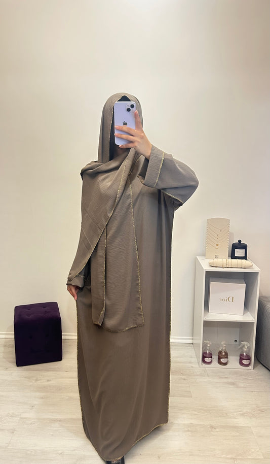 Abaya NAWEL taupe