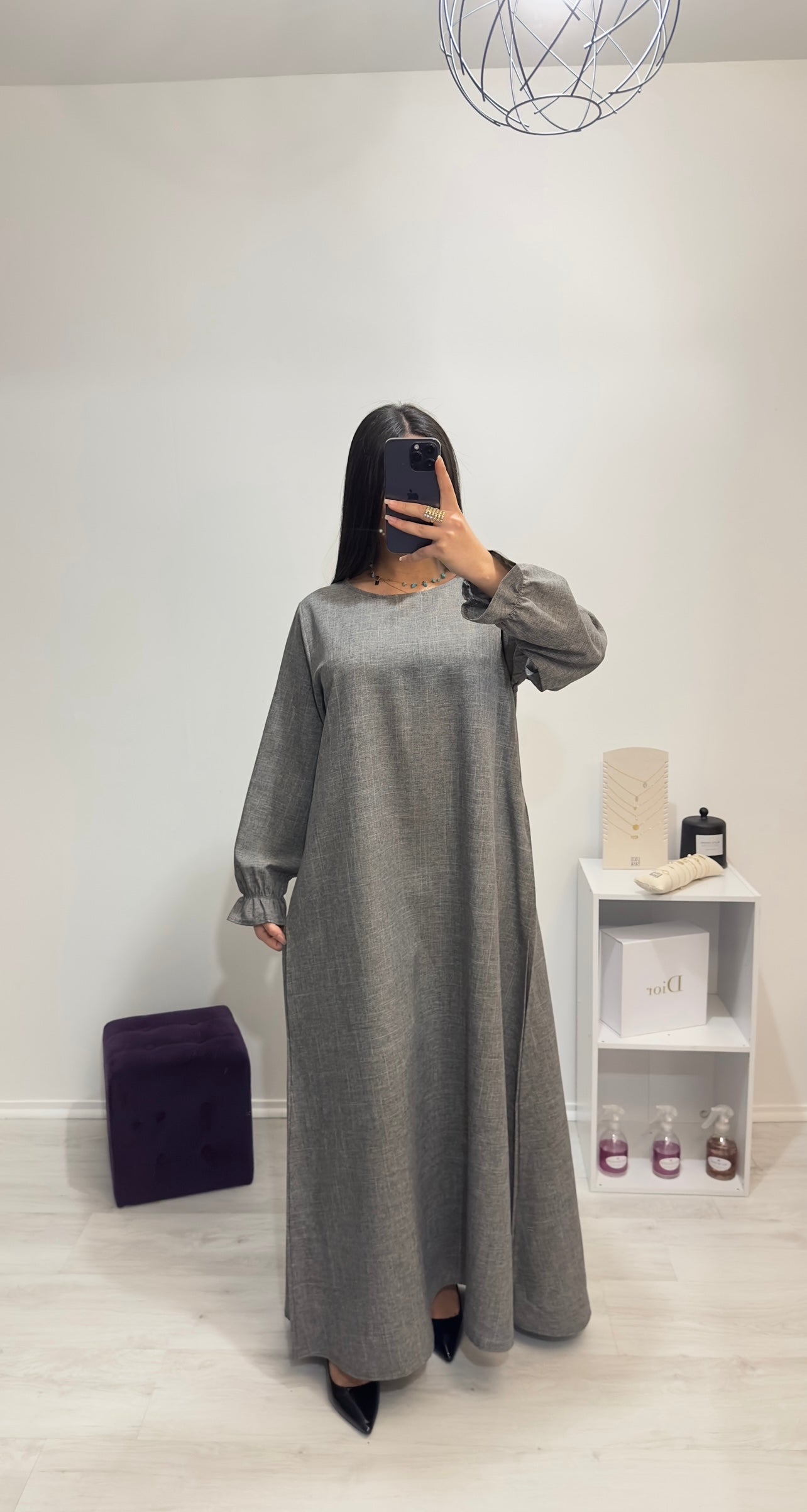 Abaya HANNA grise