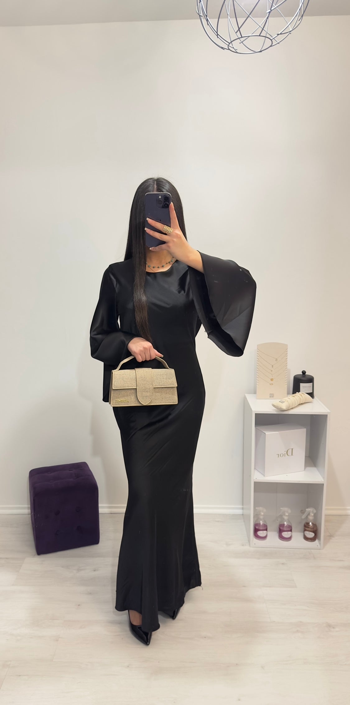 Abaya JANNAH satinée noire