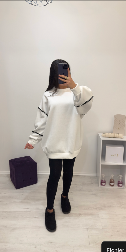 Pull Salma Blanc