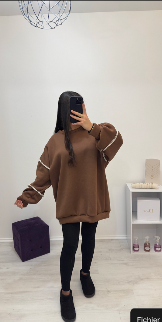 Pull Salma Marron