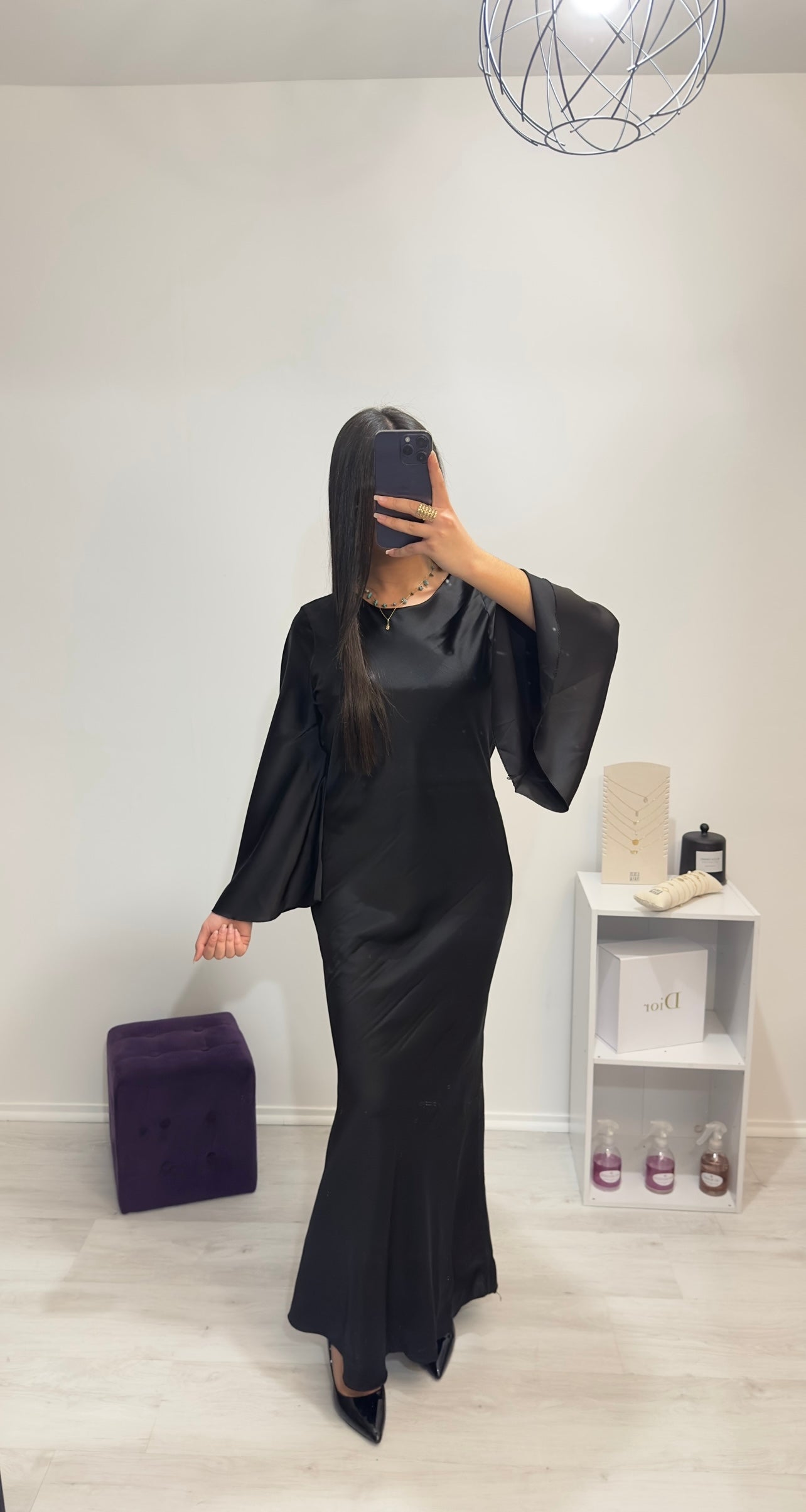 Abaya JANNAH satinée noire