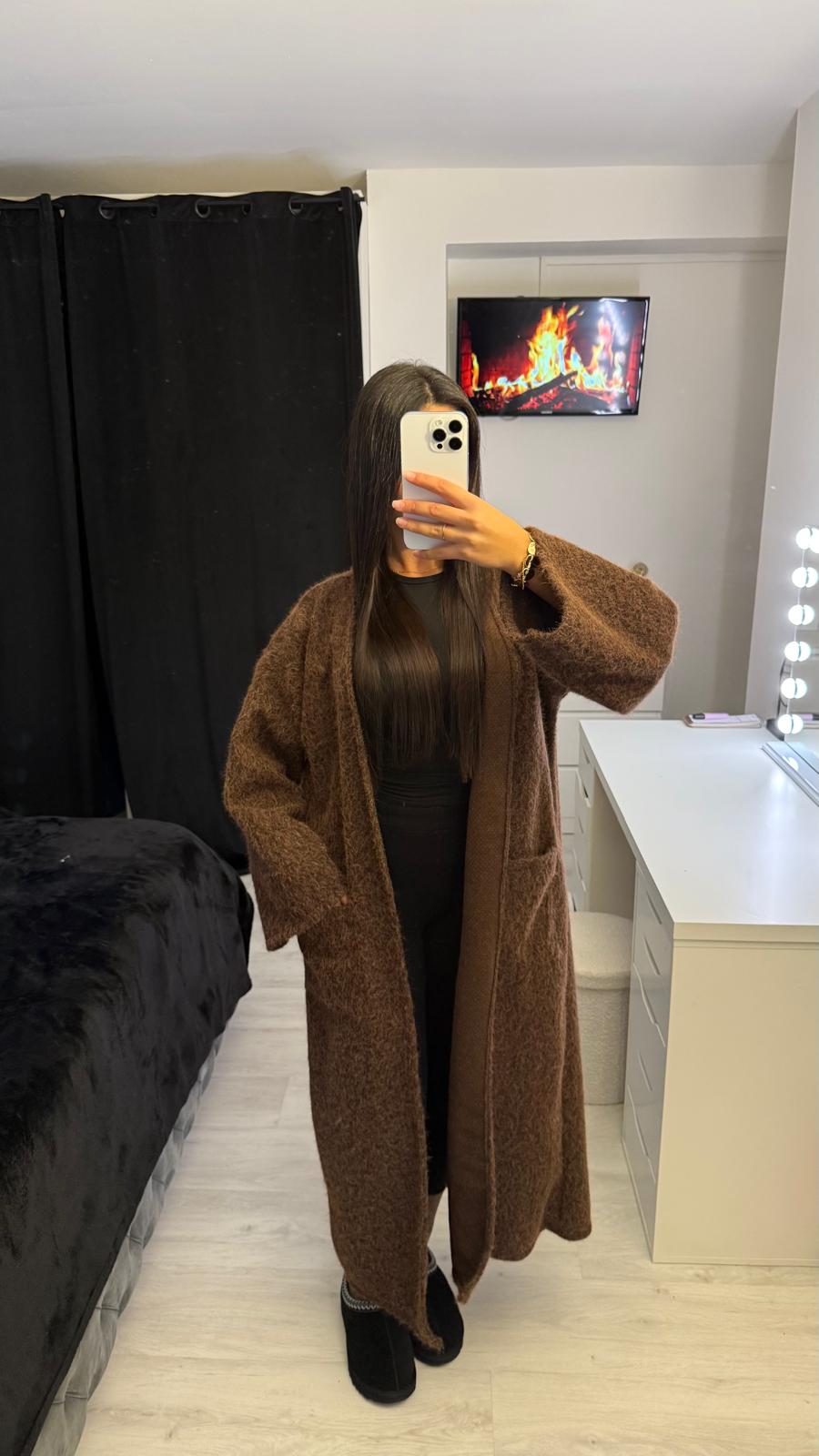 Manteau Sahra Marron